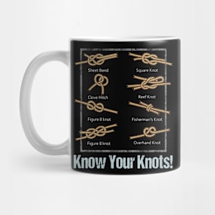 Sailboat Sailing Gift Design Sailor Know Your Knots Tee Mug